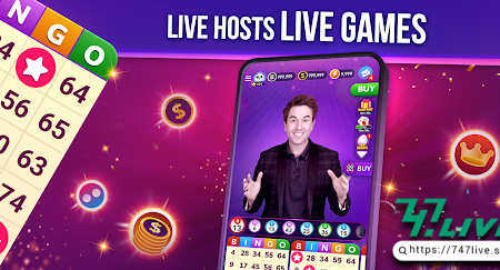 Feel the Thrill of Playing Online Casino Bingo with Live Host at 747Live